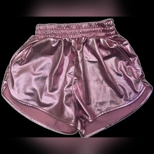 6/7 Metallic Pink Shorts w/Pockets